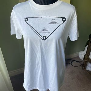 Prada triangle logo T-shirt